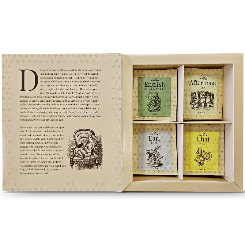 Alice In Wonderland Tea Book Gift Set