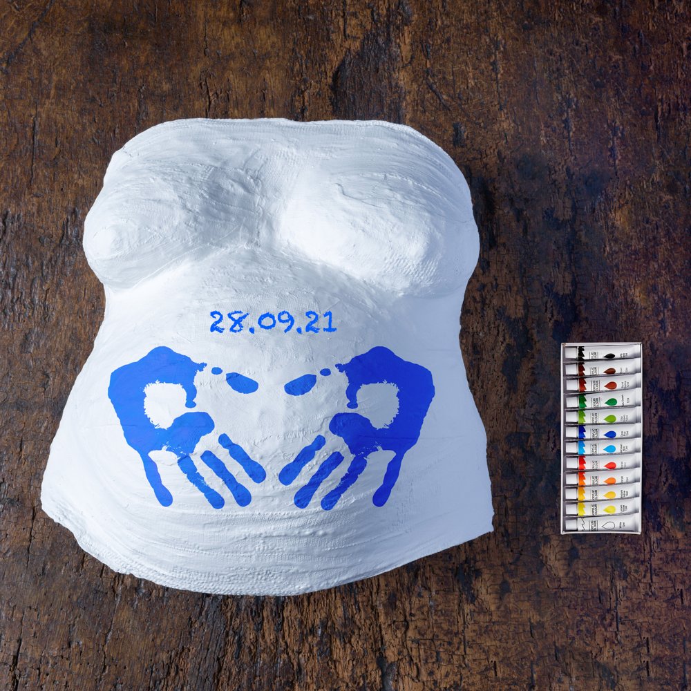 Babybauch-Gipsabdruckset