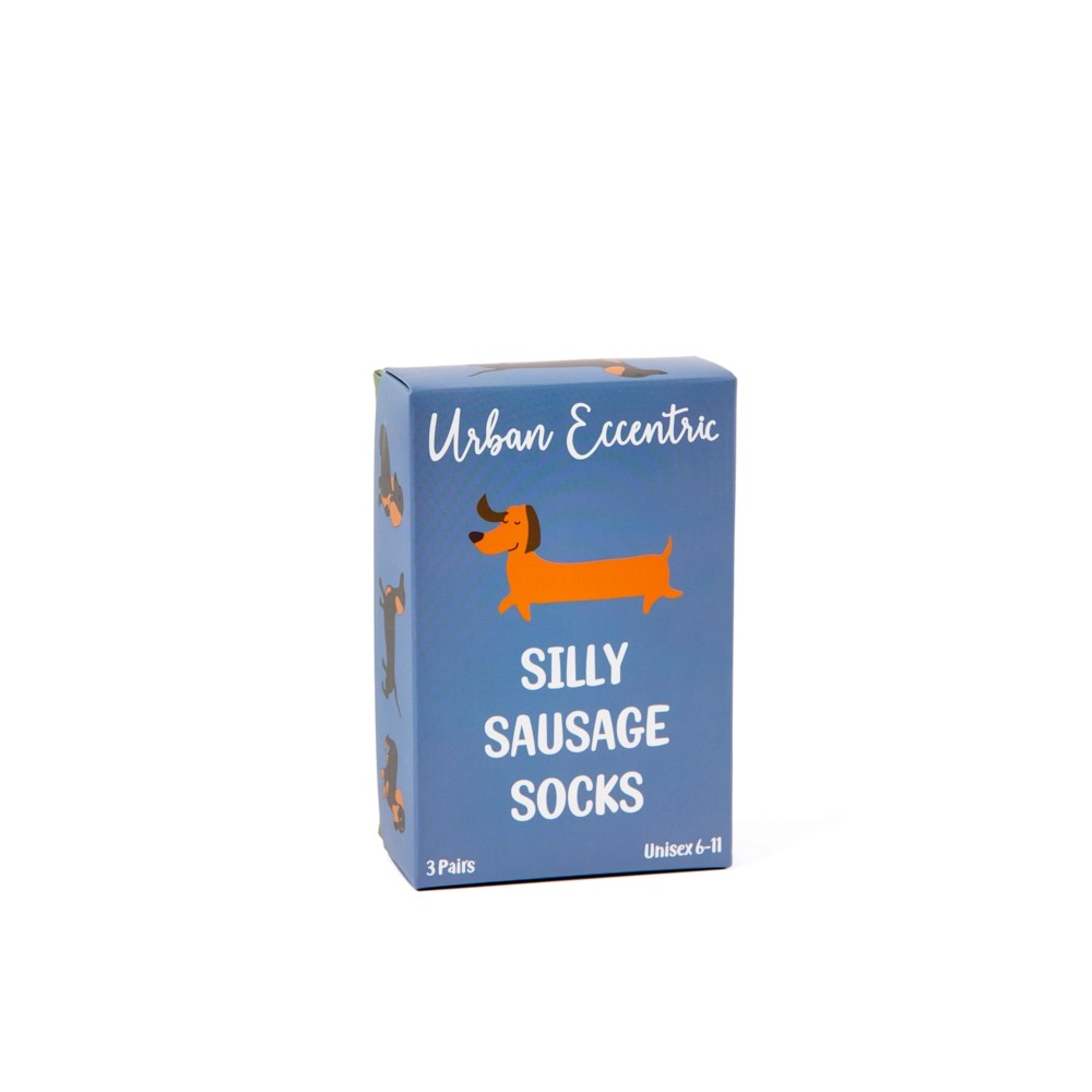 Dackel Socken-Set Blau