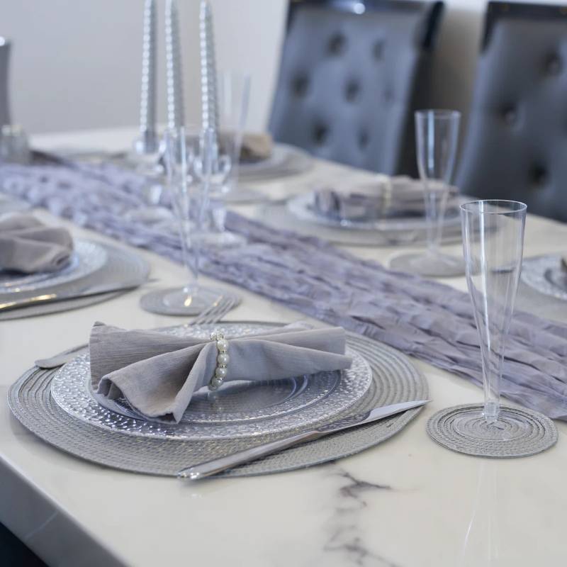 24 Reusable Plastic Champagne Flutes