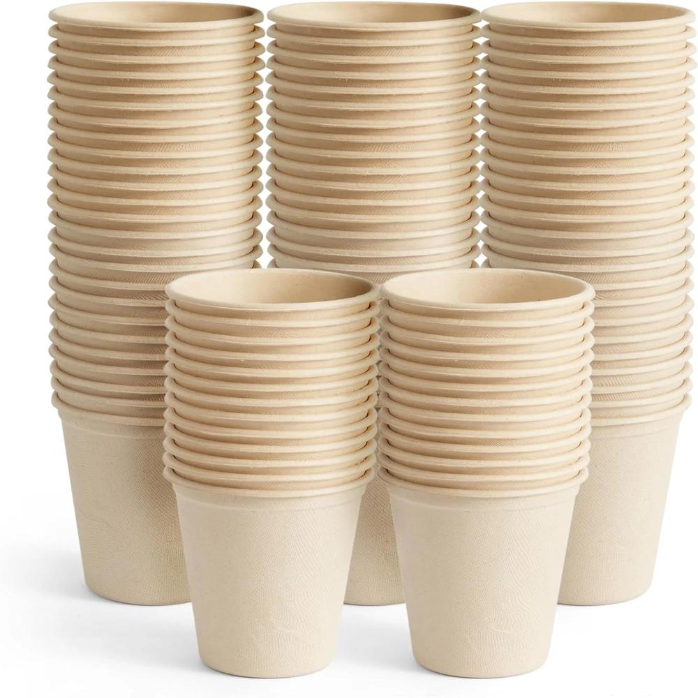 100 Biodegradable Sugar Cane Cups