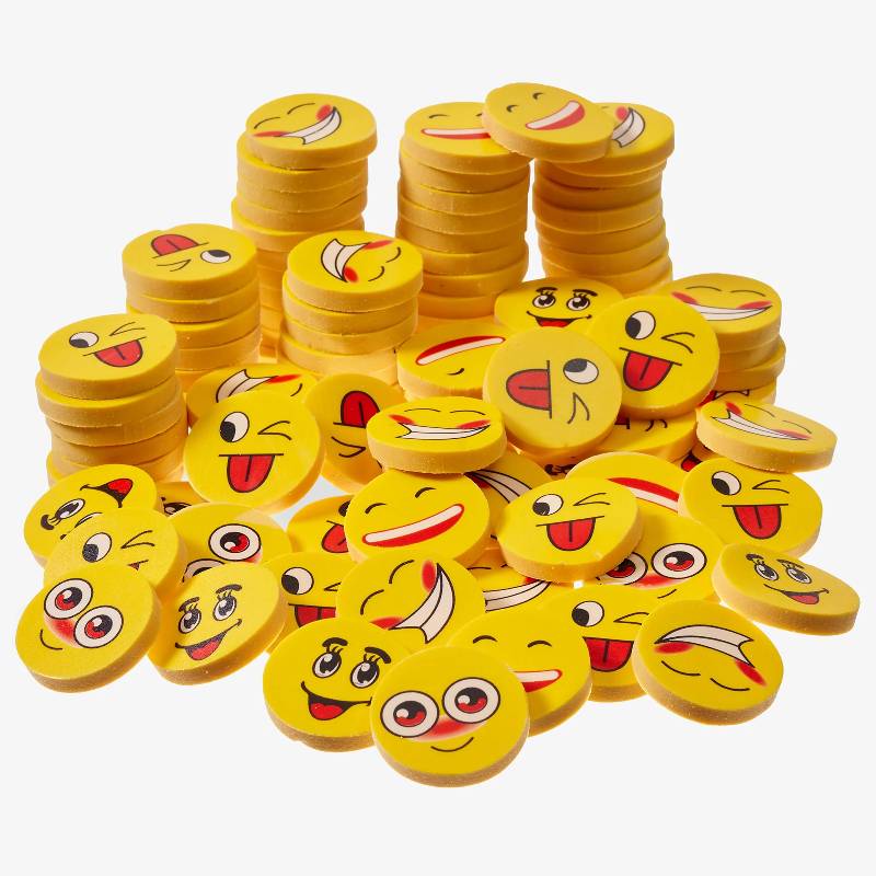 100 Emoji Erasers