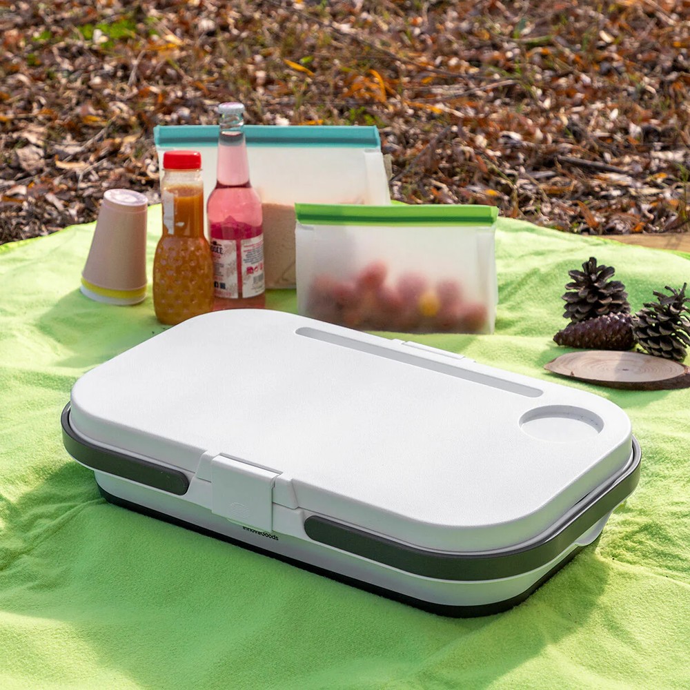 Foldable Picnic Basket with Table Lid