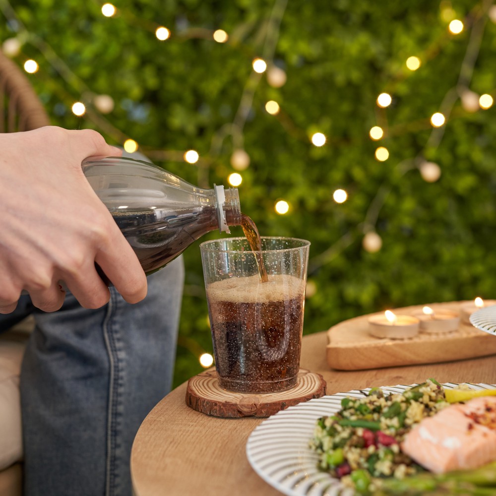 Glitzer Becher-Set Silber