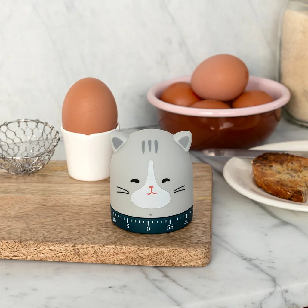 Kchenuhr Katze