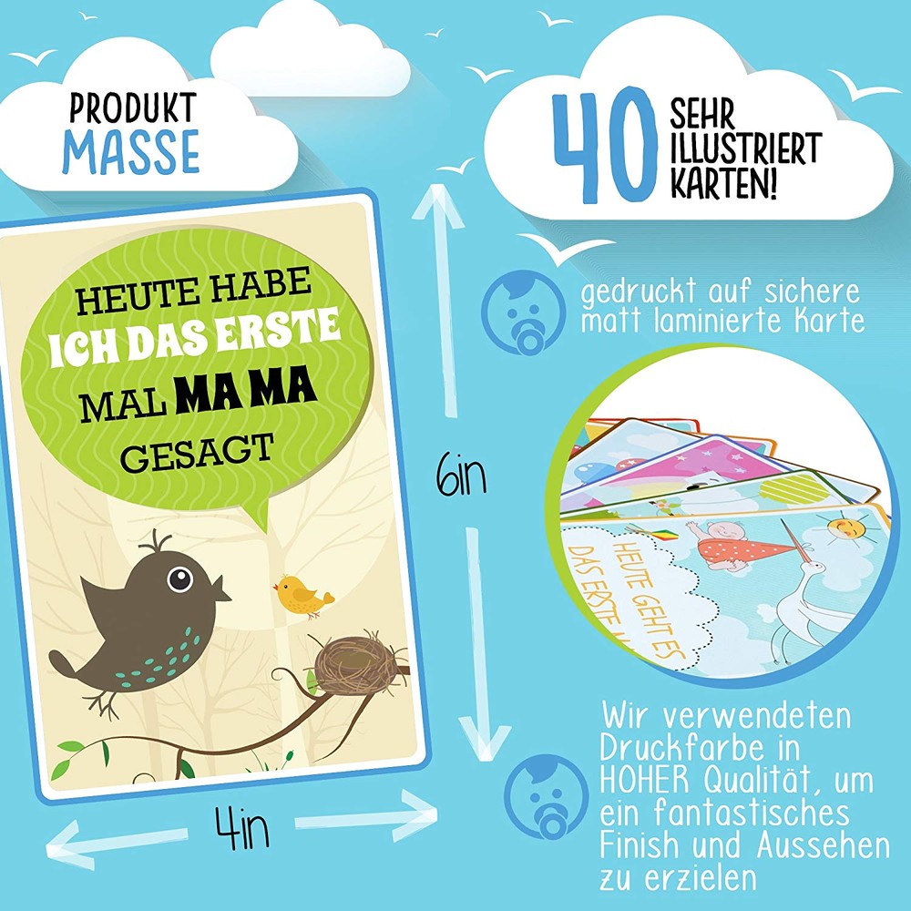 Meilensteinkarten Mein erstes Jahr