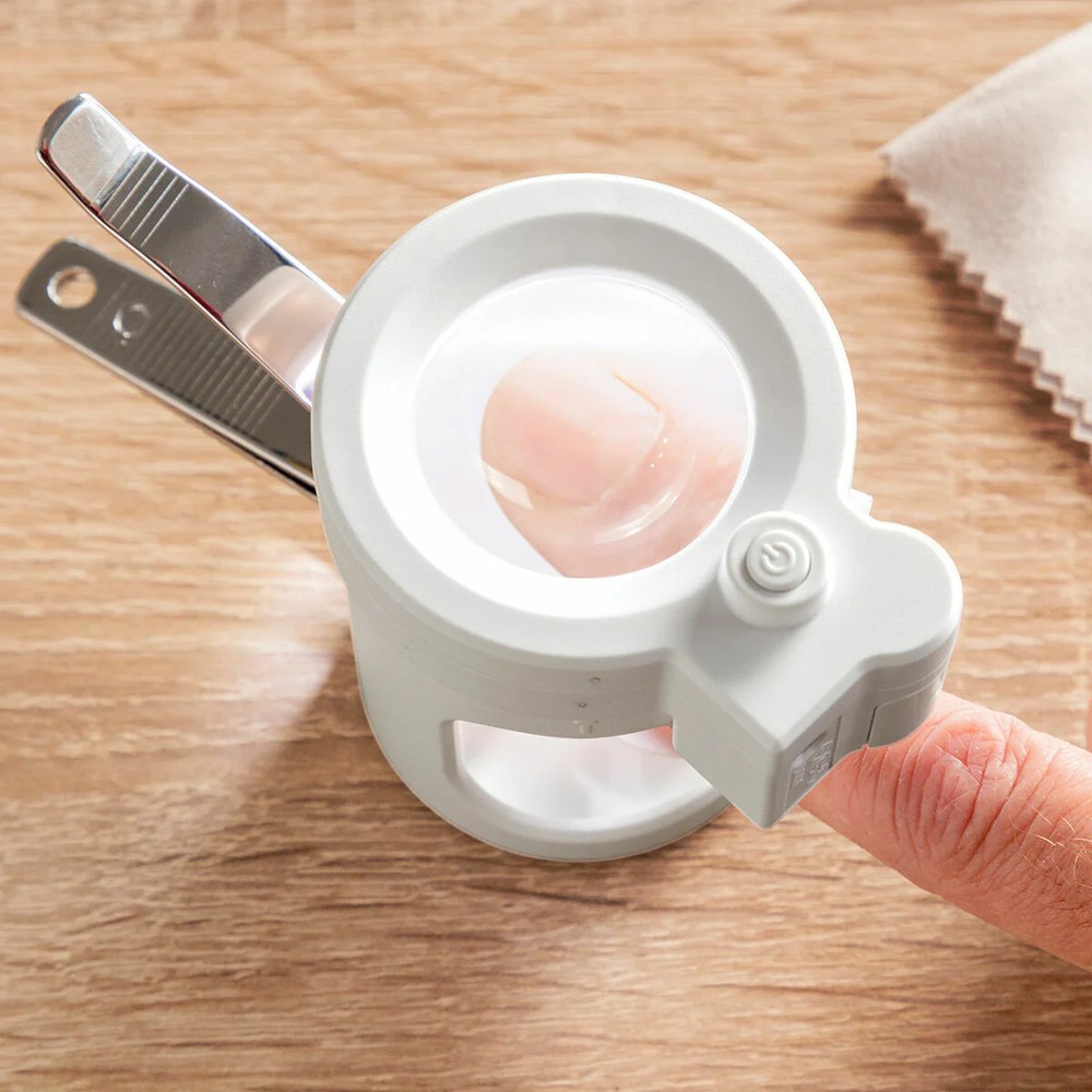 Nail Clipper with Light and Magnifier