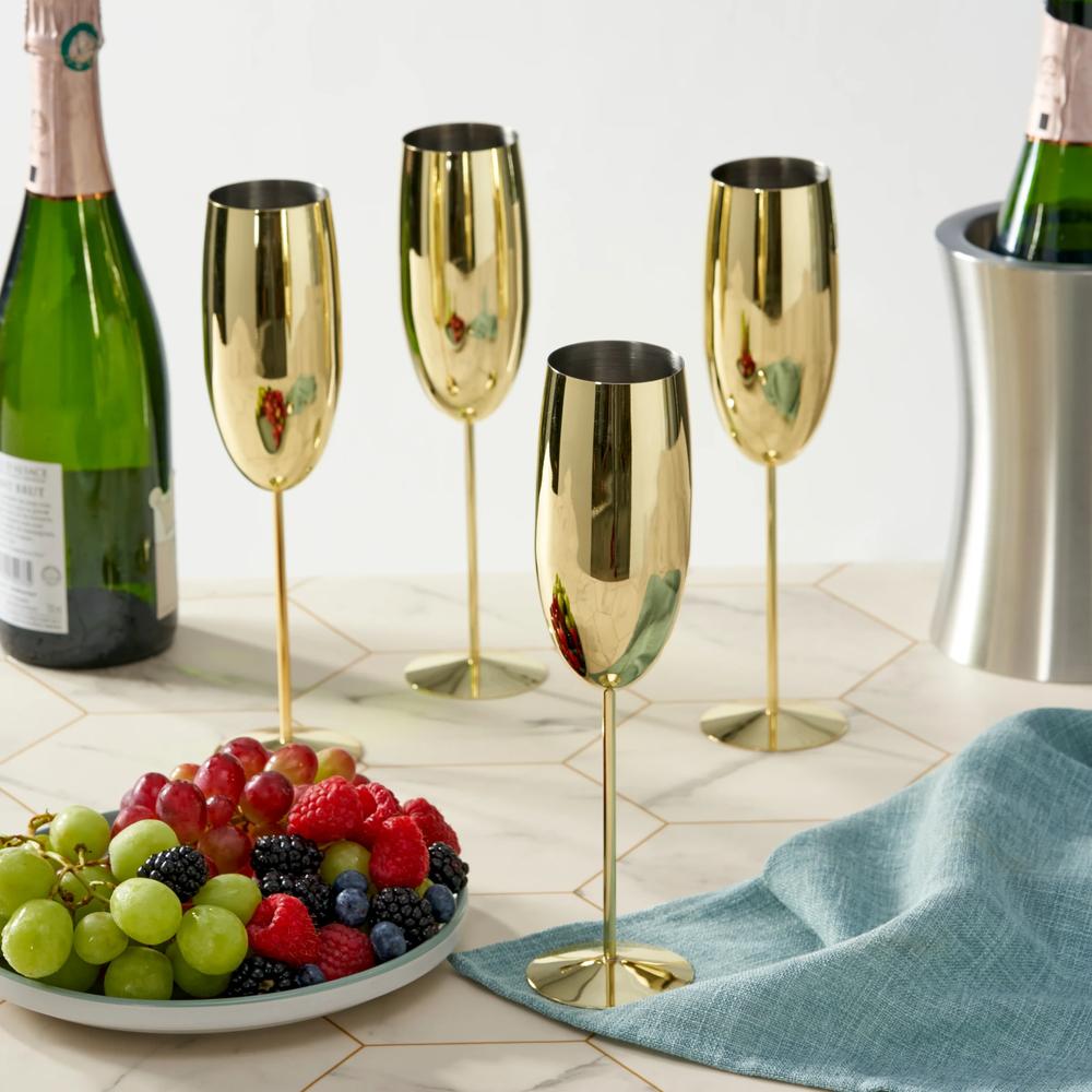 Stainless Steel Gold Flutes