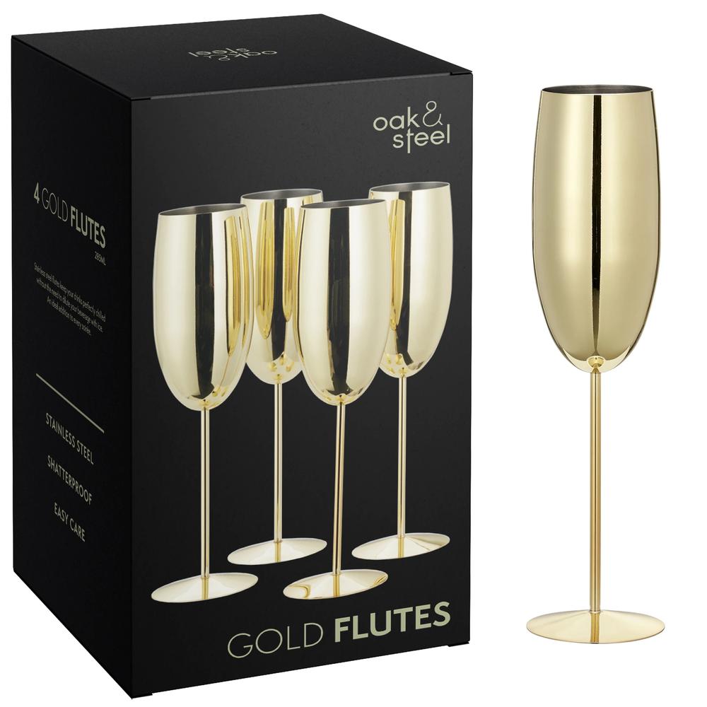 Stainless Steel Gold Flutes