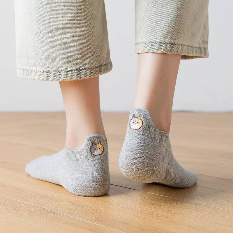 Cat Sneaker Socks