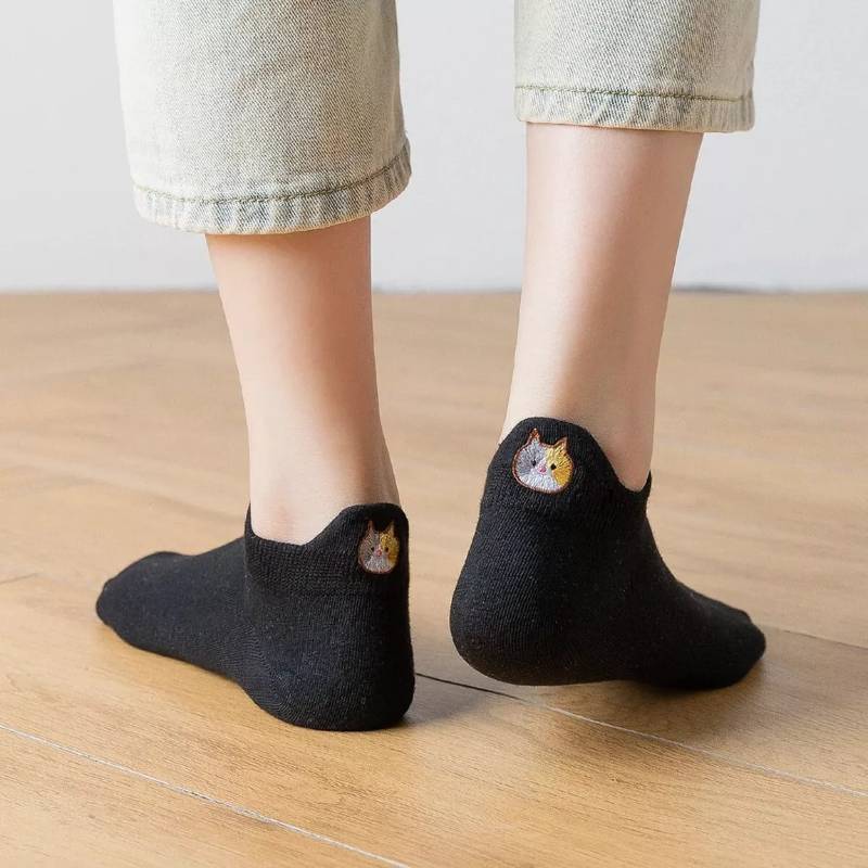 Cat Sneaker Socks