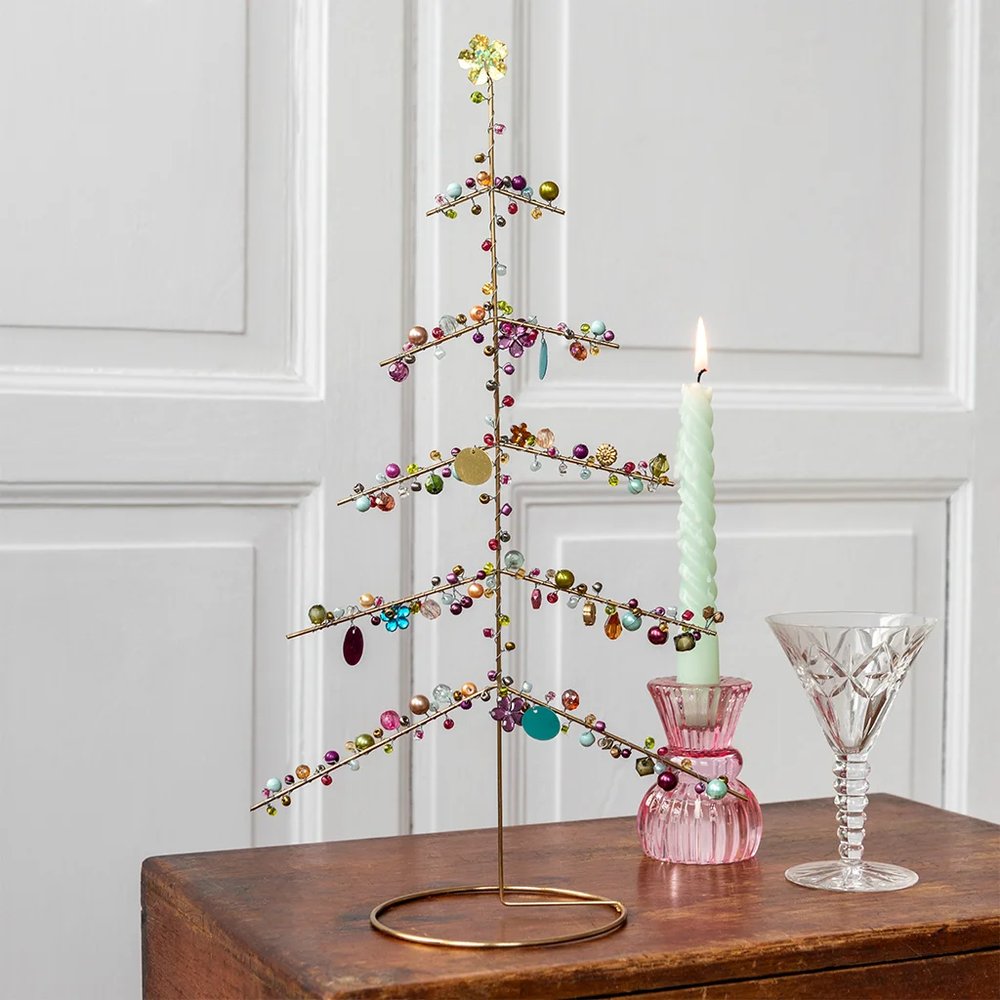 Weihnachtsbaum mit Perlen