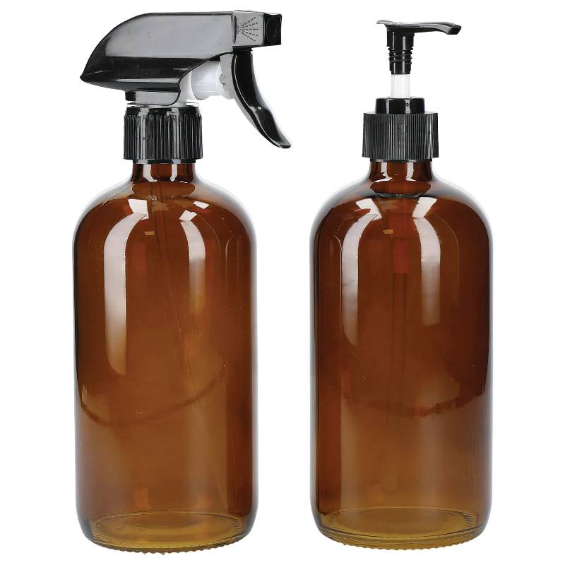 Refillable Spray and Pump Bottle Set