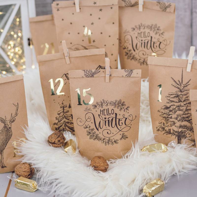 DIY Advent Calendar Cozy Winter
