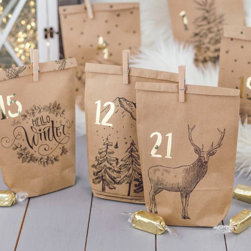 DIY Advent Calendar Cozy Winter