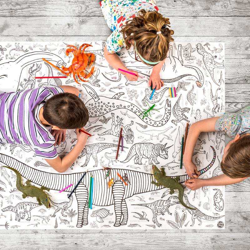 Poster Gant / Nappe Dinosaures