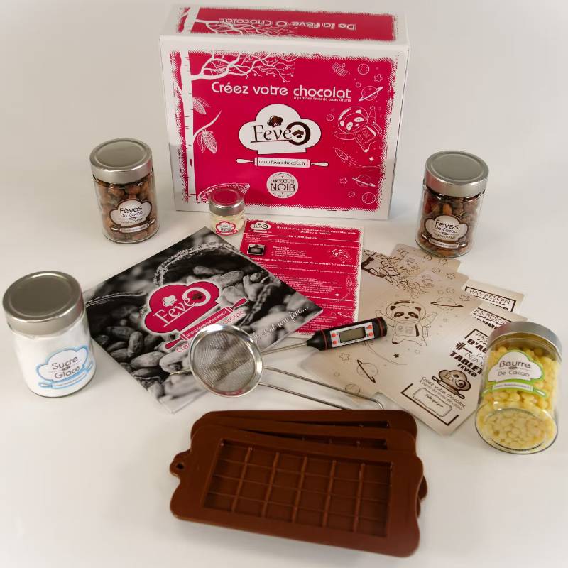 DIY kit for making 6 chocolate bars