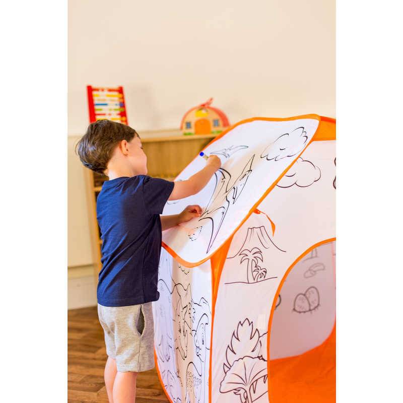 Colour Your Own Play Tent - Dinosaur