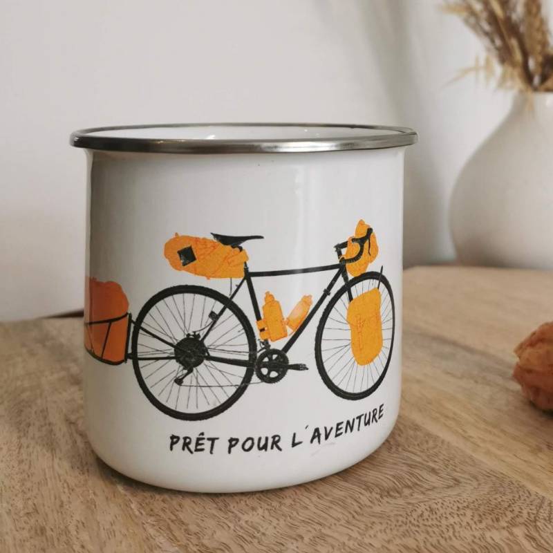 Enamel Mug Bike Tour