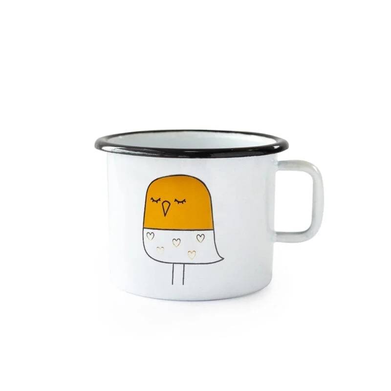 Enamel Mug Golden Bird