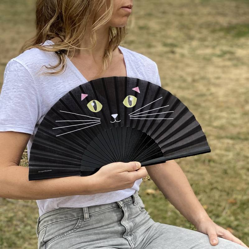 Cat Hand Fan