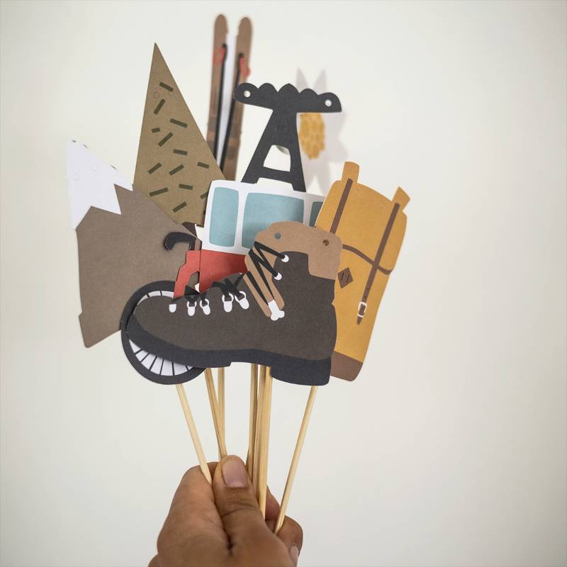 Paper Gift Tags Mountain