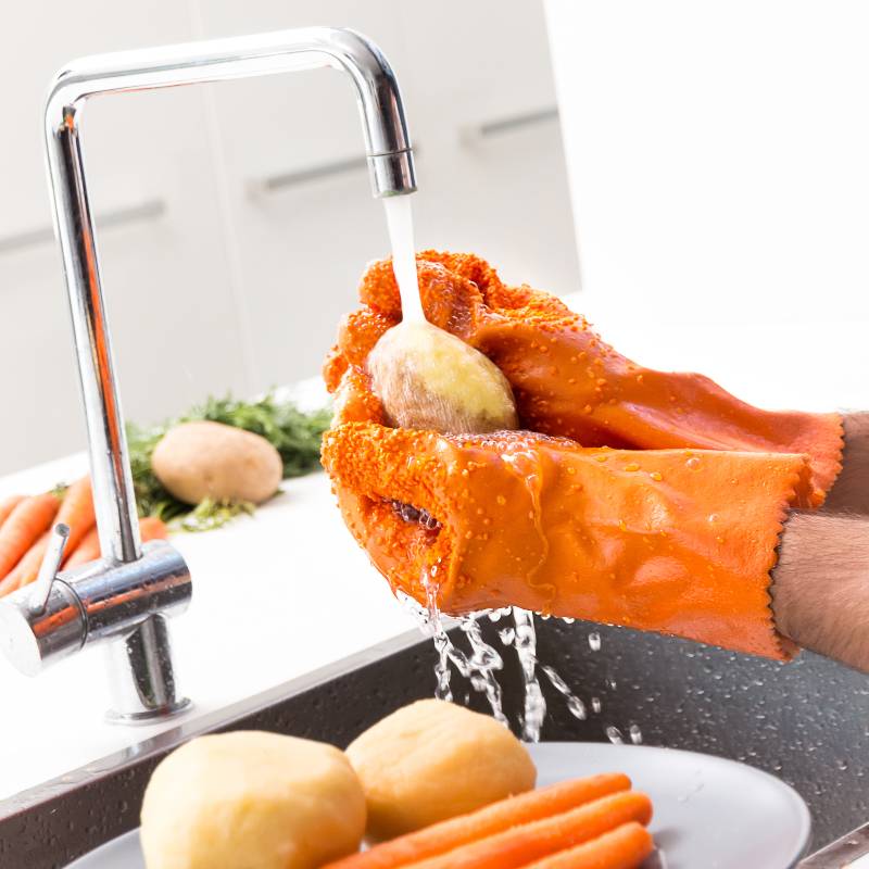 Fruit & Vegetable Cleaning and Peeling Gloves