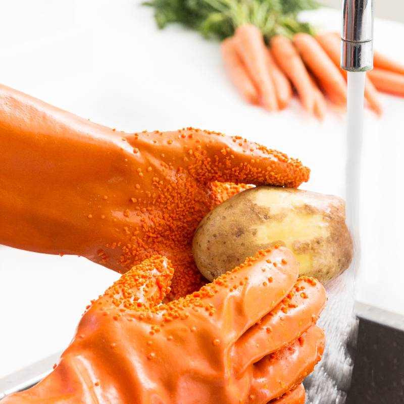 Fruit & Vegetable Cleaning and Peeling Gloves