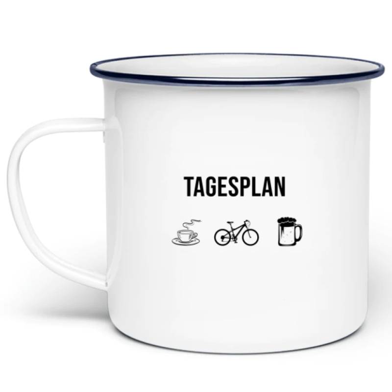 Tagesplan Emaille-Tasse