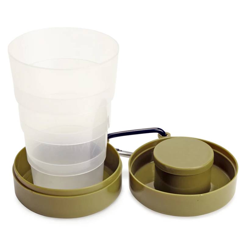 Collapsible Tumbler with Pill Compartment