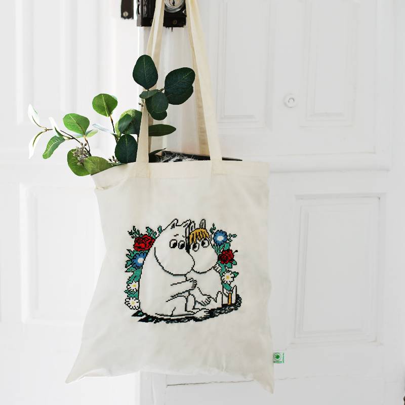 Cross Stitch Tote Bag Kit Moomin Love