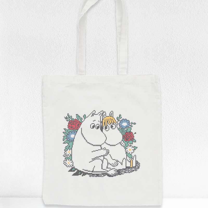 Cross Stitch Tote Bag Kit Moomin Love