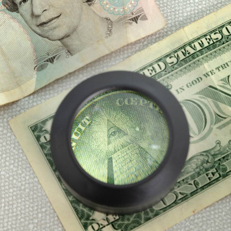 Pocket Magnifying Glass with LED