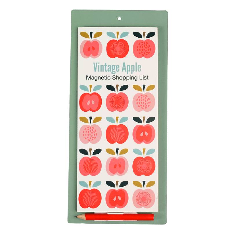 Vintage Apple Magnet-Einkaufsliste