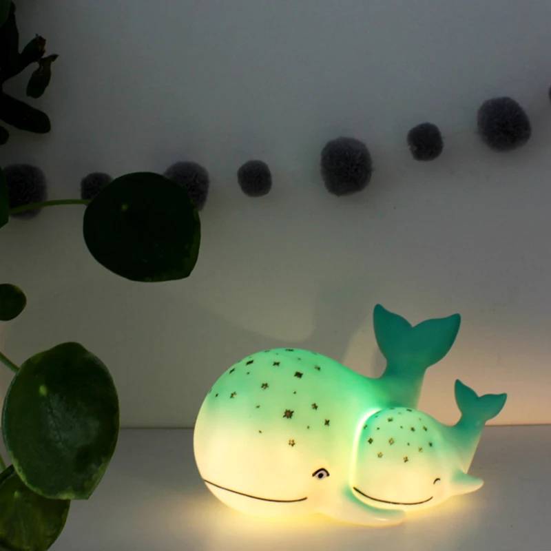 Lampe Mre et Bb Baleine