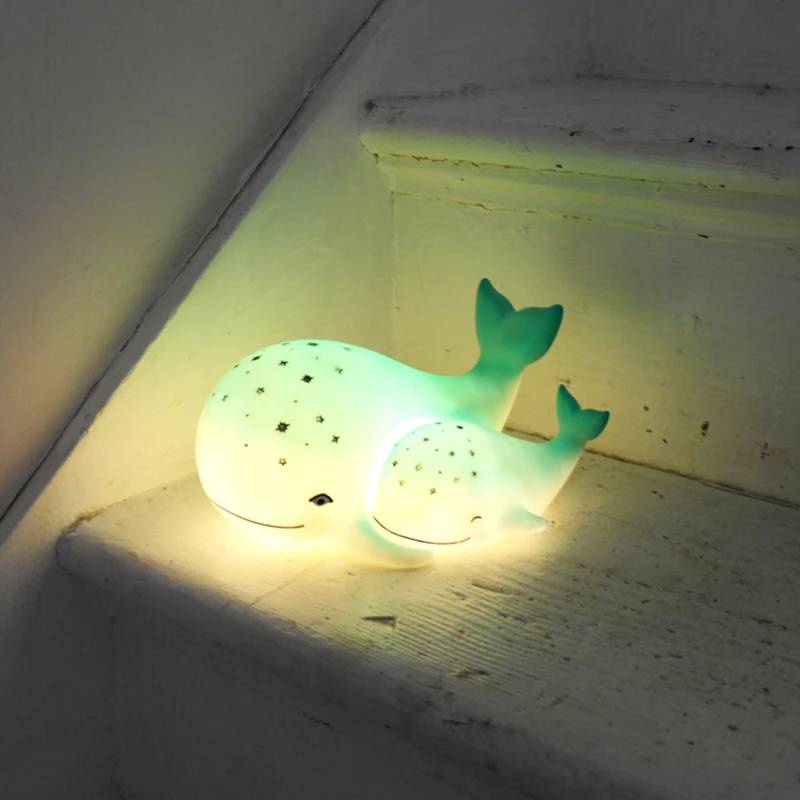 Lampe Mre et Bb Baleine