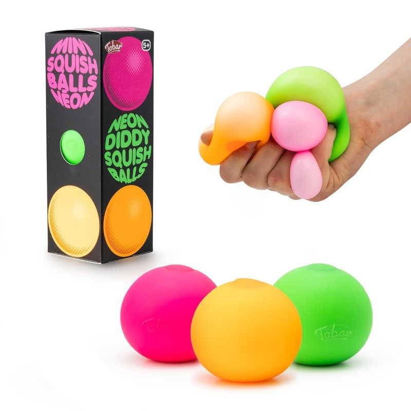 Neon Diddy Squish Ball-Set