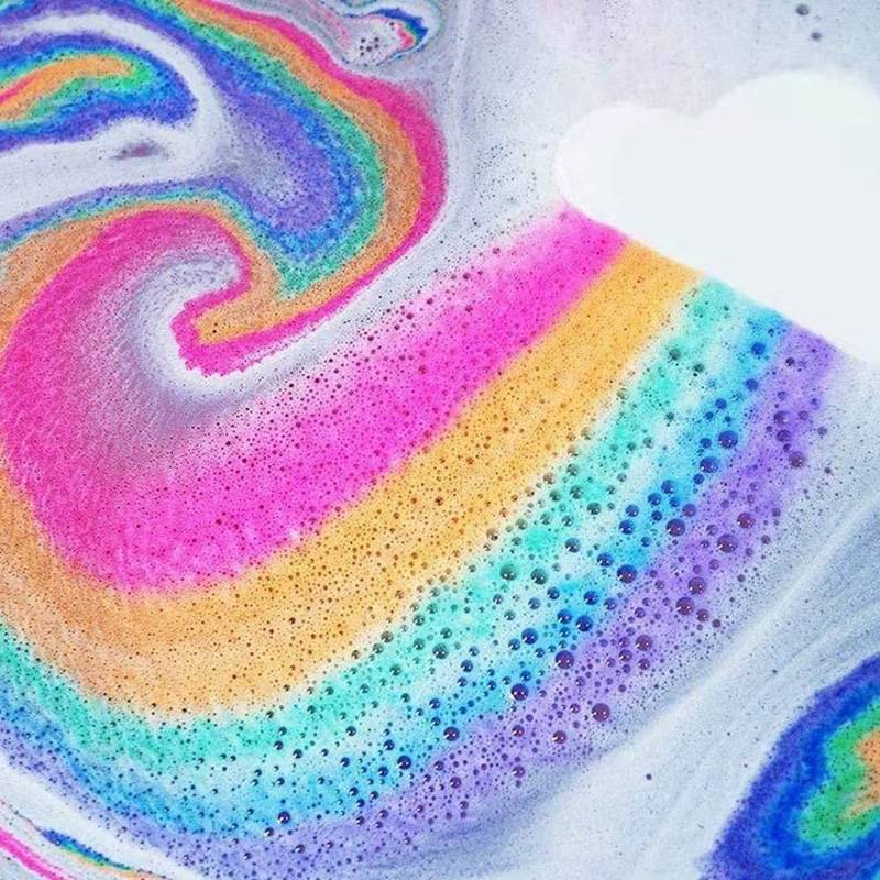 Rainbow Cloud Bath Fizzer & Bubble Bath Gift Set