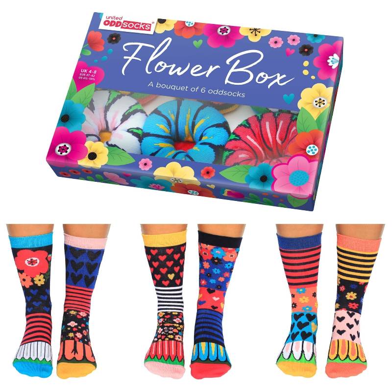 Coffret Cadeau Chaussettes Fleuries