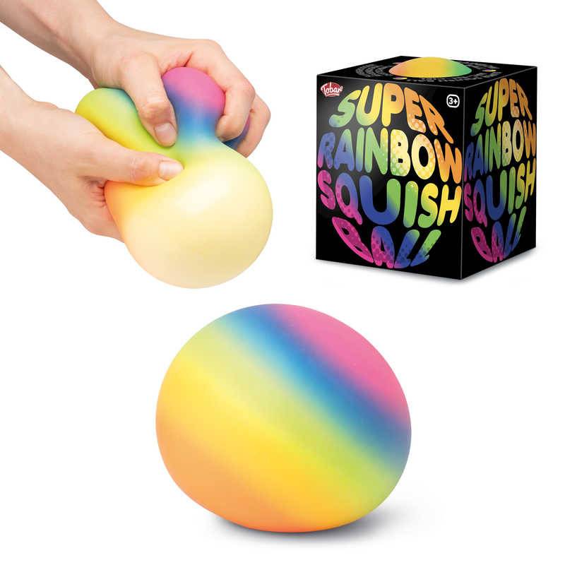 Super Rainbow Squish Ball