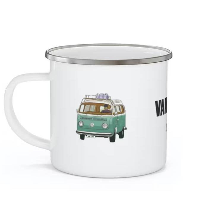 Van Life Enamel Mug