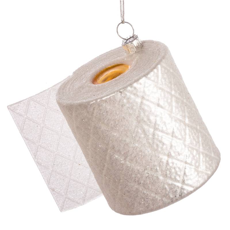 Decorazione Albero di Natale Rotolo di Carta Igienica