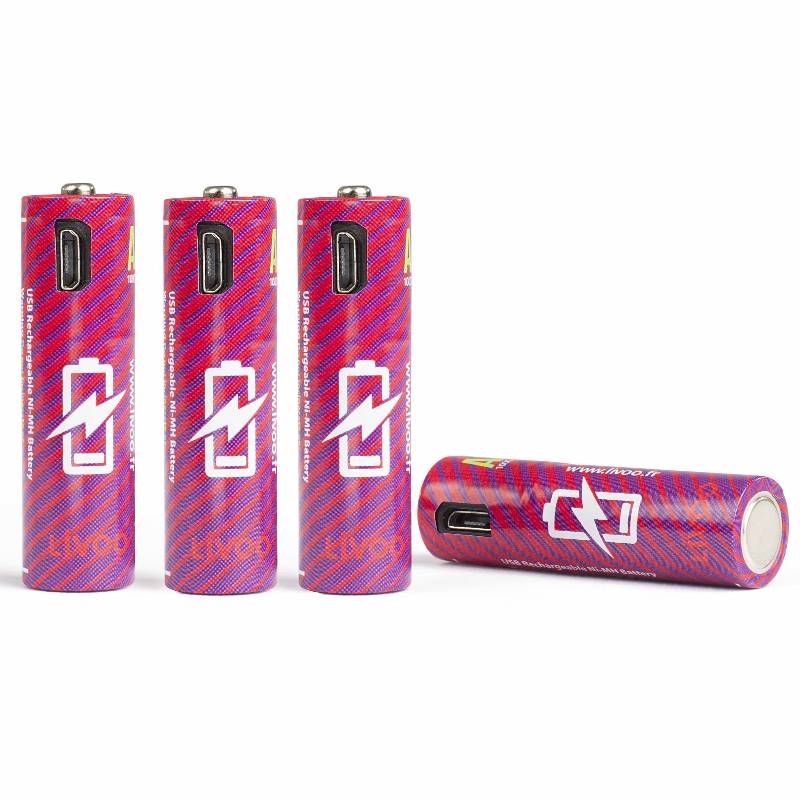 Set of 4 Rechargeable AA Batteries