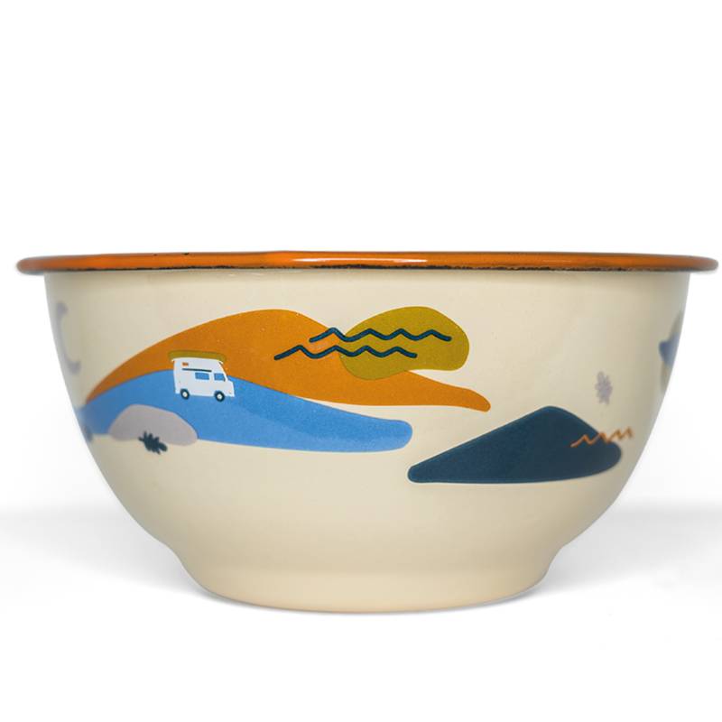 Wild & Free Enamel Bowl Beige