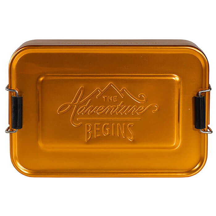 Gold Aluminium Lunchbox