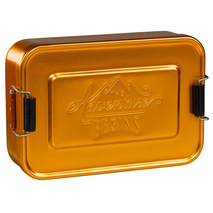 Gold Aluminium Lunchbox