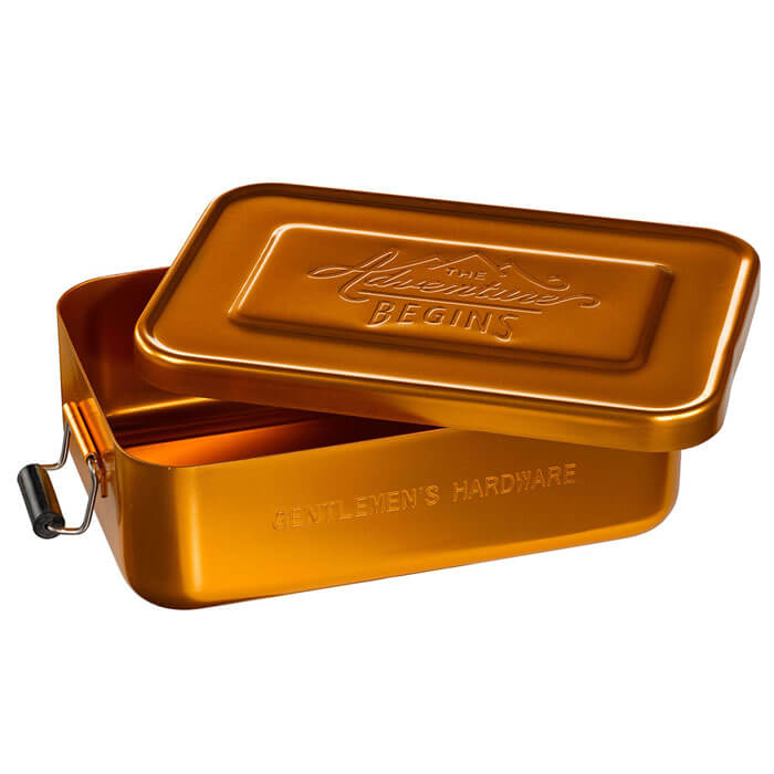 Gold Aluminium Lunch Tin