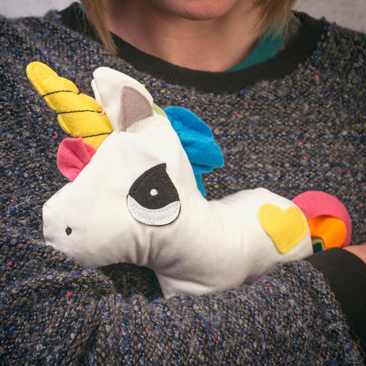 Peluche Licorne Chauffante