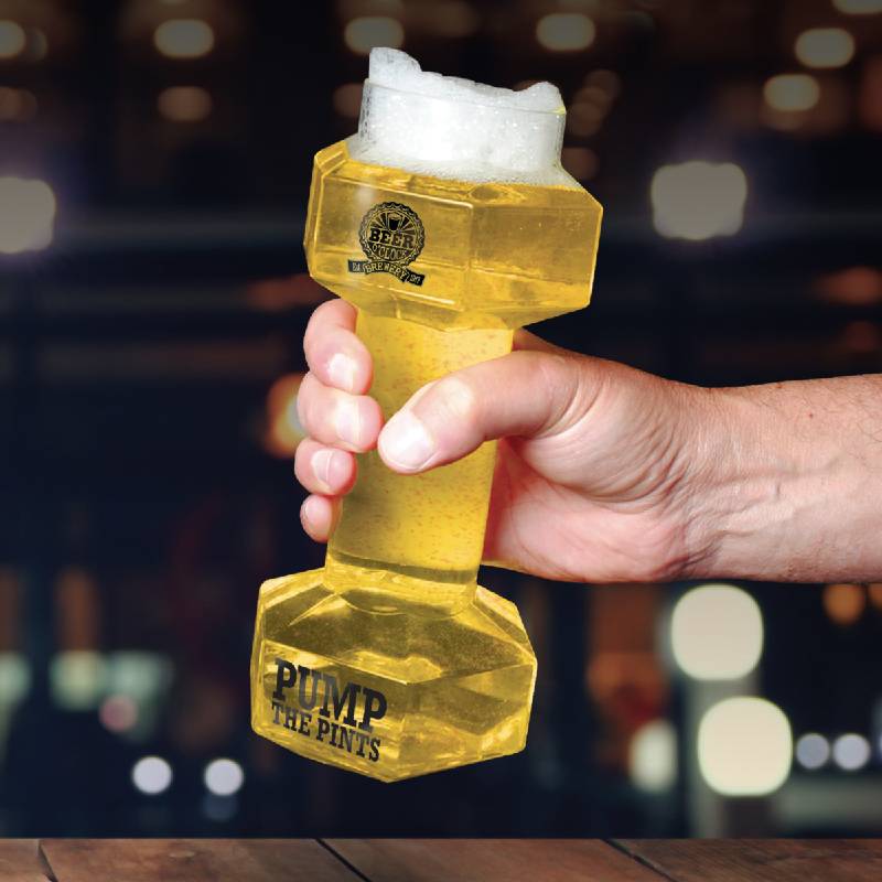 Dumbbell Beer Glass