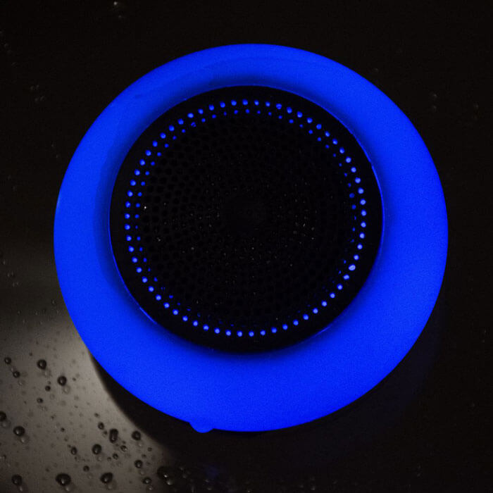 he light up shower speaker